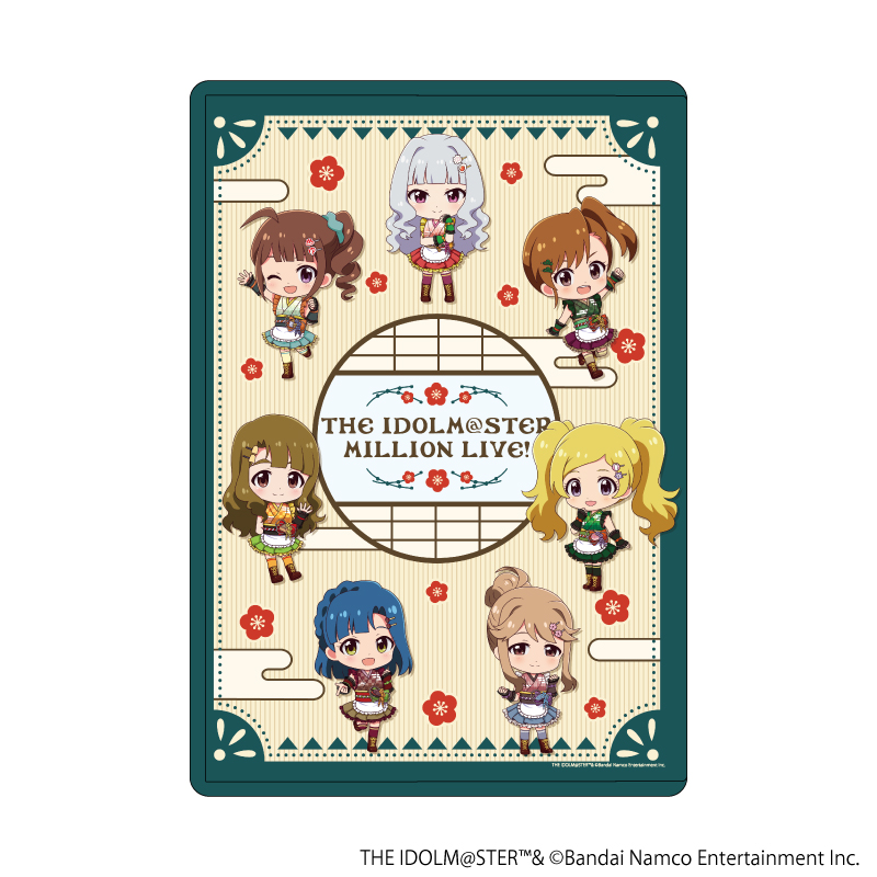【A3】キャラクリアケース「アイドルマスター ミリオンライブ！」08/集合デザイン 和風喫茶ver.（ミニキャライラスト）