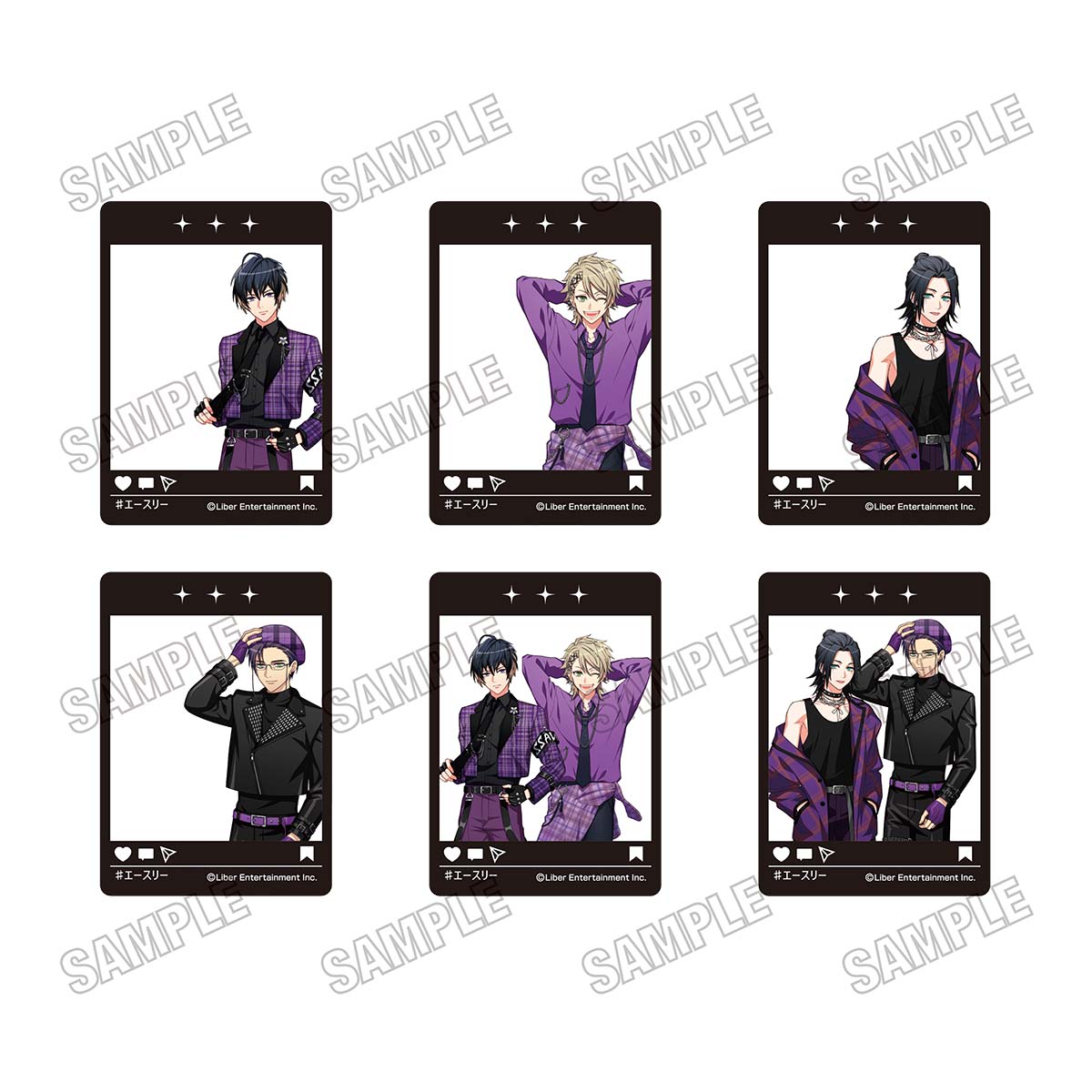 【メディコス・エンタテインメント】A3！描き下ろしSNS風クリアカードコレクション 1BOX ＝6pcs