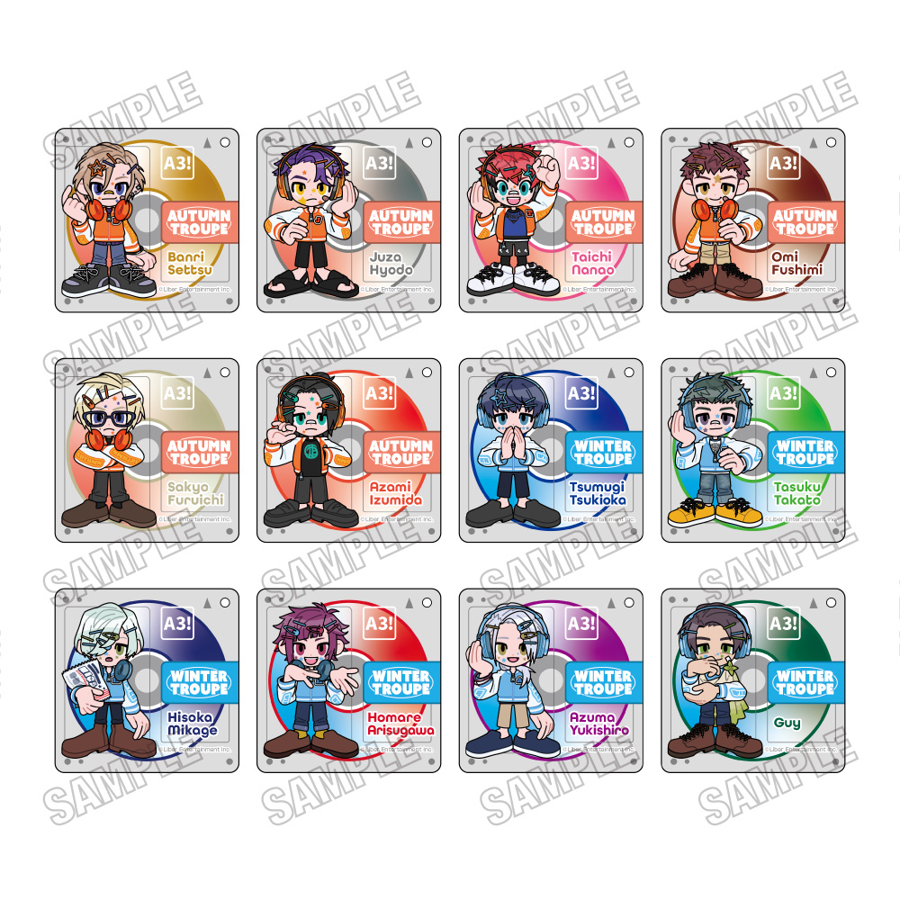 【メディコス・エンタテインメント】A3！ミニキャラアクリルキーホルダーコレクションvol.2 1BOX ＝12pcs