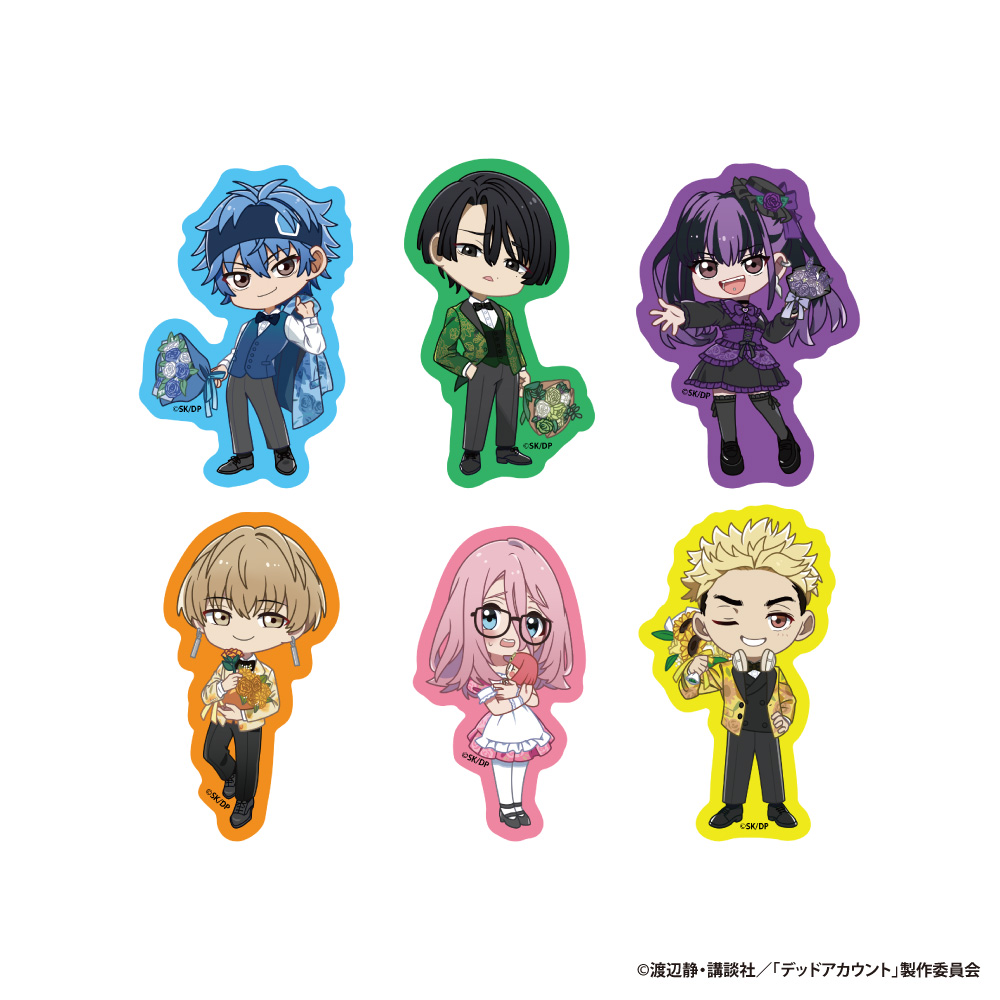 【アイライツ】デッドアカウント トレーディングダイカットステッカー 1BOX入数：6