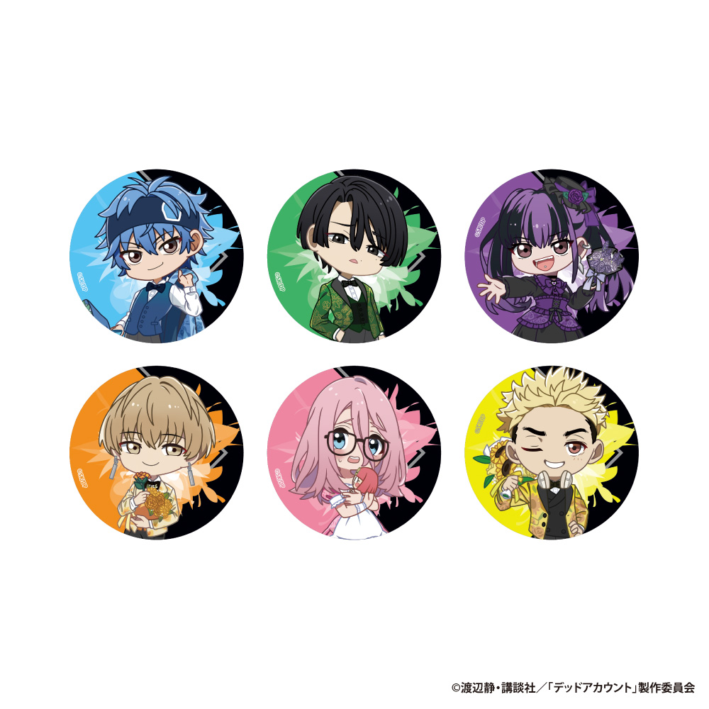 【アイライツ】デッドアカウント トレーディングホログラム缶バッジ 1BOX入数：6
