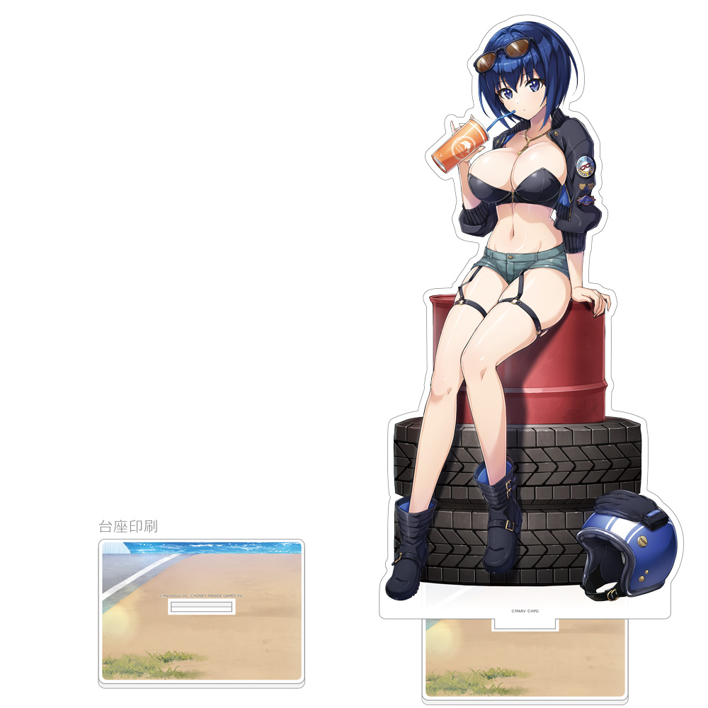【カーテン魂】ドルフィンウェーブ 描き下ろし特大アクリルスタンド（都条 みちる/コーストライディング）