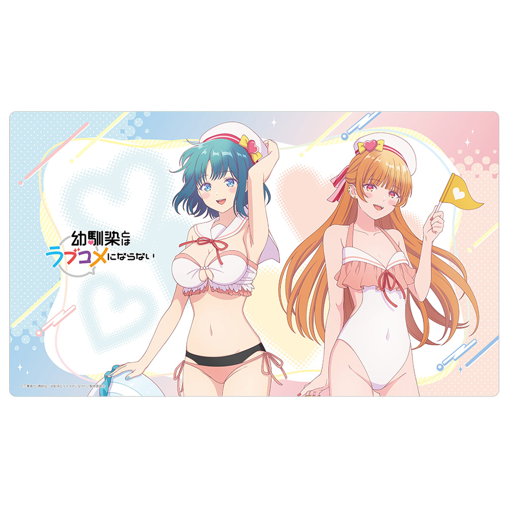【カーテン魂】幼馴染とはラブコメにならない 描き下ろしラバーマット（マリンセーラー水着）