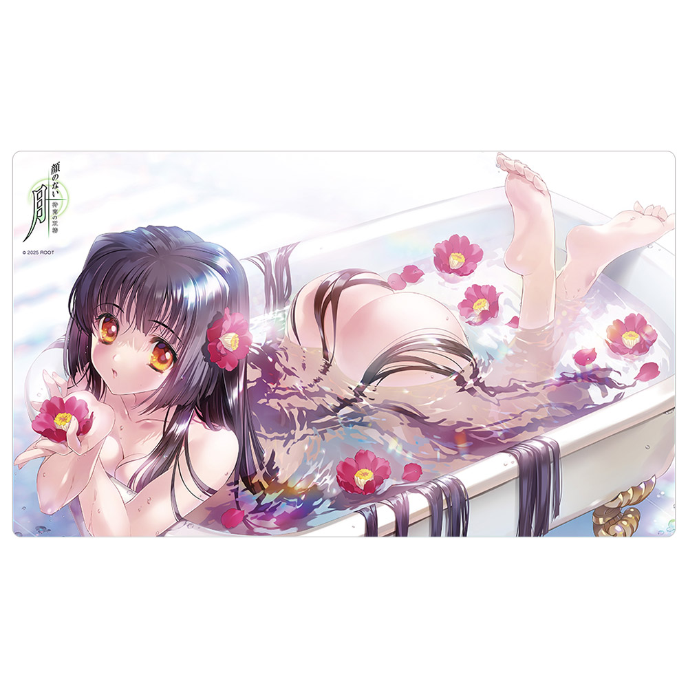 【カーテン魂】顔のない月 ラバーマット（倉木鈴菜/お風呂）