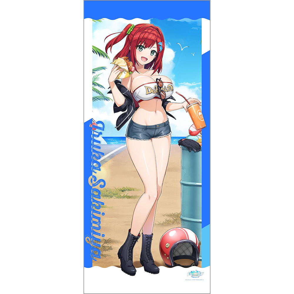 【カーテン魂】ドルフィンウェーブ 描き下ろし特大タペストリー（咲宮 入華/コーストライディング）