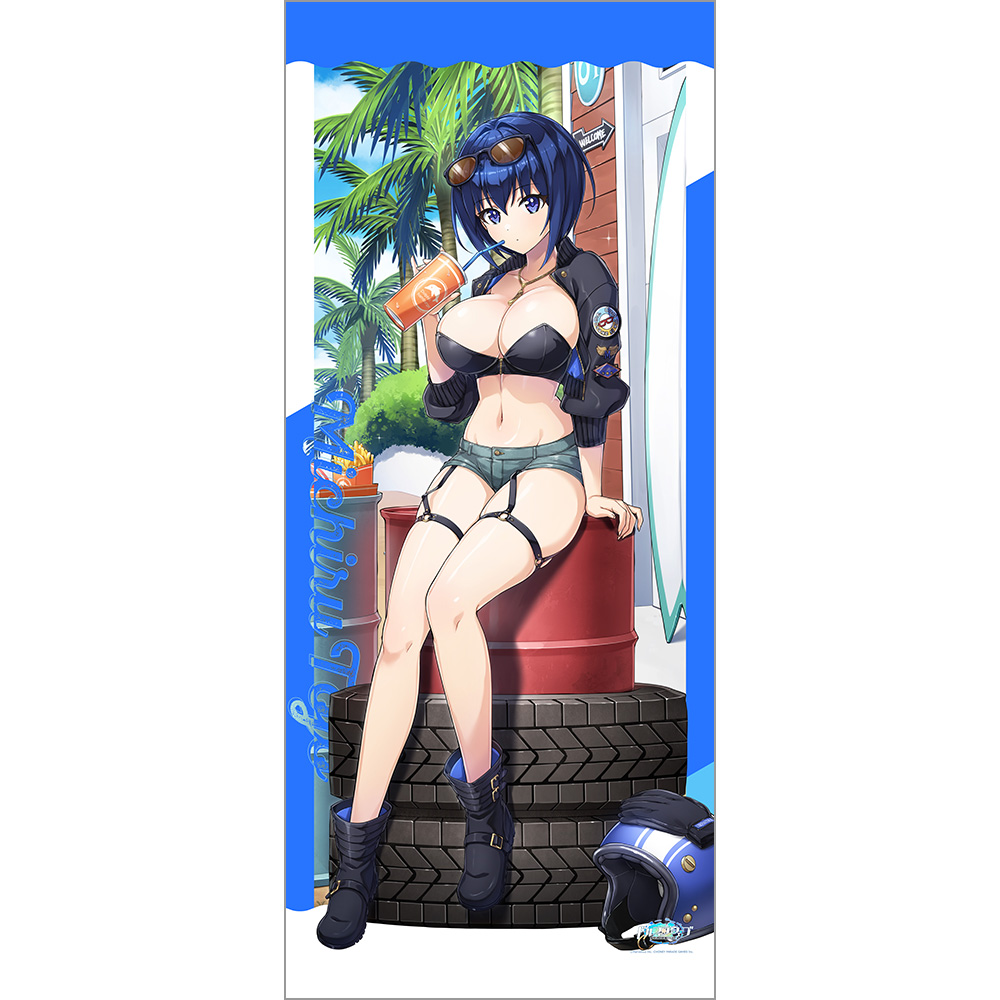 【カーテン魂】ドルフィンウェーブ 描き下ろし特大タペストリー（都条 みちる/コーストライディング）