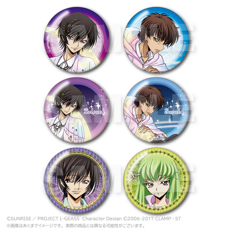 【Y Line】コードギアス 反逆のルルーシュ トレーディング缶バッジ MoonNight ver. 1BOX入数：6