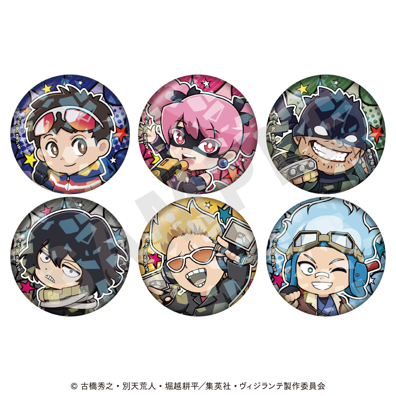 【coly】ヴィジランテ -僕のヒーローアカデミア ILLEGALS- トレーディング缶バッジ ミニキャラver.（全6種） 1BOX入数：6