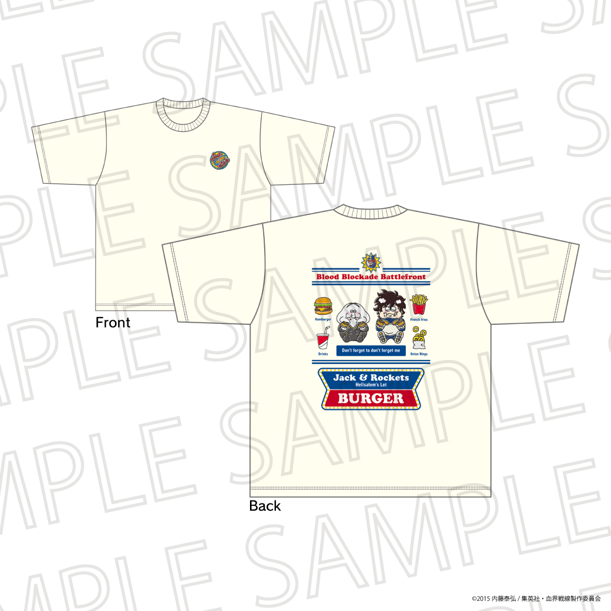【SR-GYM】血界戦線（イラストレーターコラボ） Tシャツ（Don’t forget to don’t forget me）