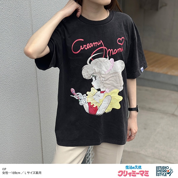 【ムービック】魔法の天使クリィミーマミ スタジオぴえろスタイル ヴィンテージ風Tシャツ クリィミーマミ XL