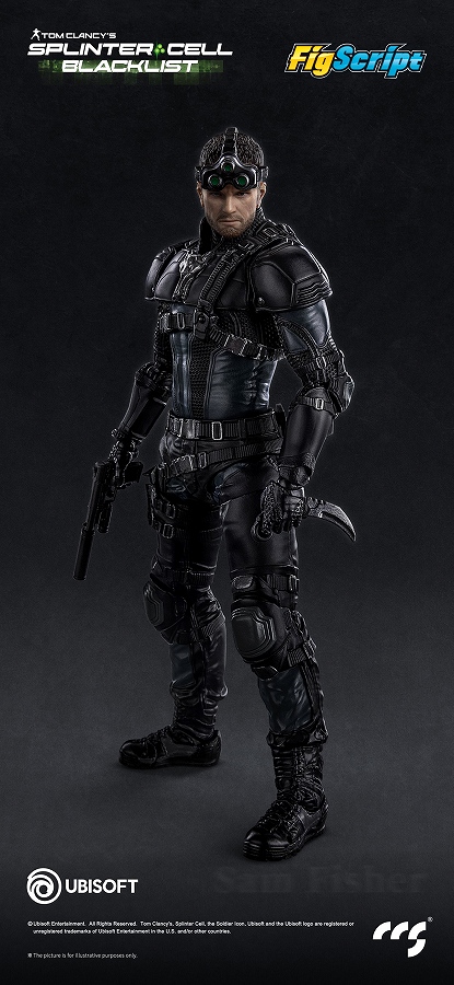 【CCSTOYS】FigScriptシリーズ Splinter Cell（スプリンターセル） Sam Fisher（サム・フィッシャー） 1/12スケール可動フィギュア