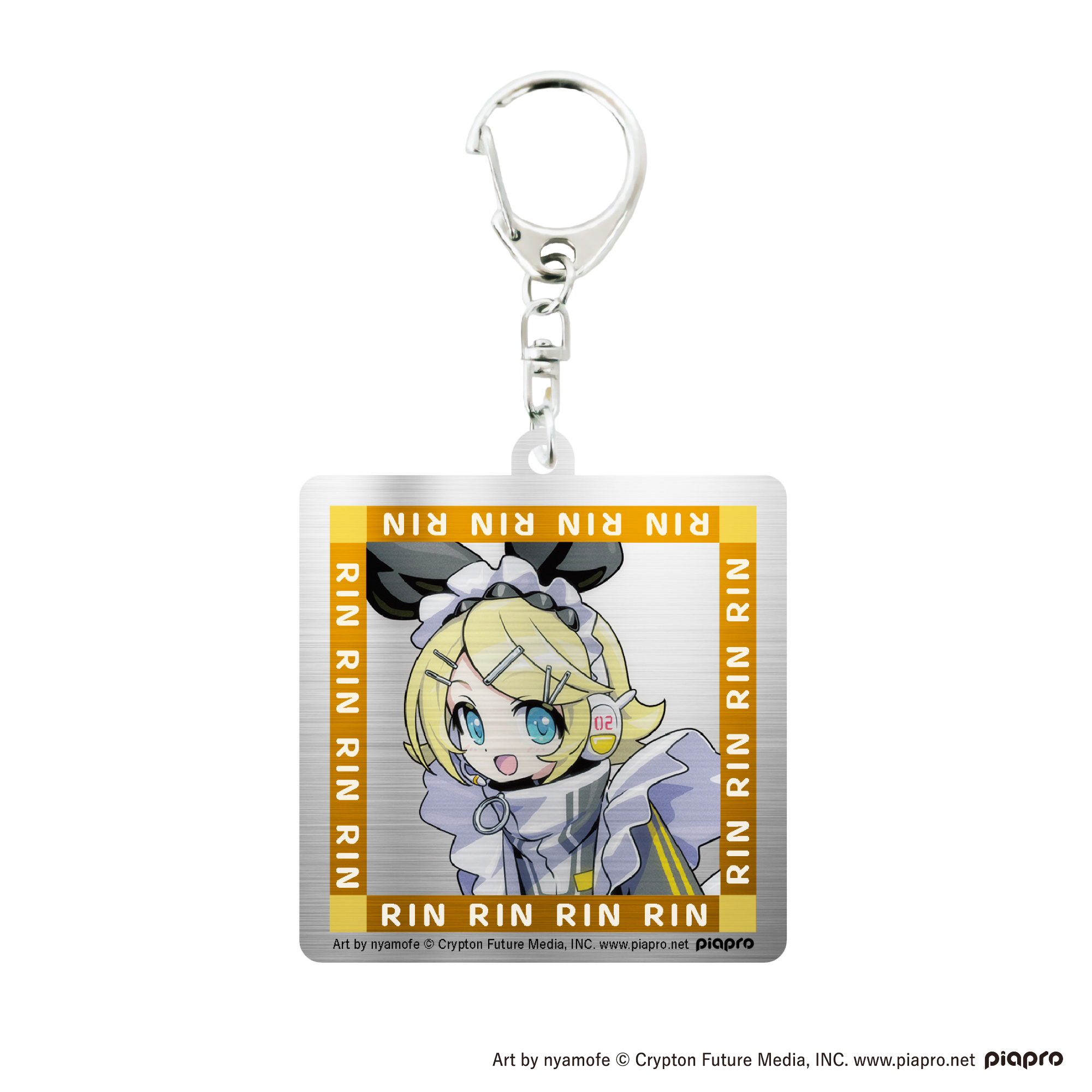 【サイバーエージェント】ピアプロキャラクターズ メタルキーホルダー メタルキーホルダー鏡音リン