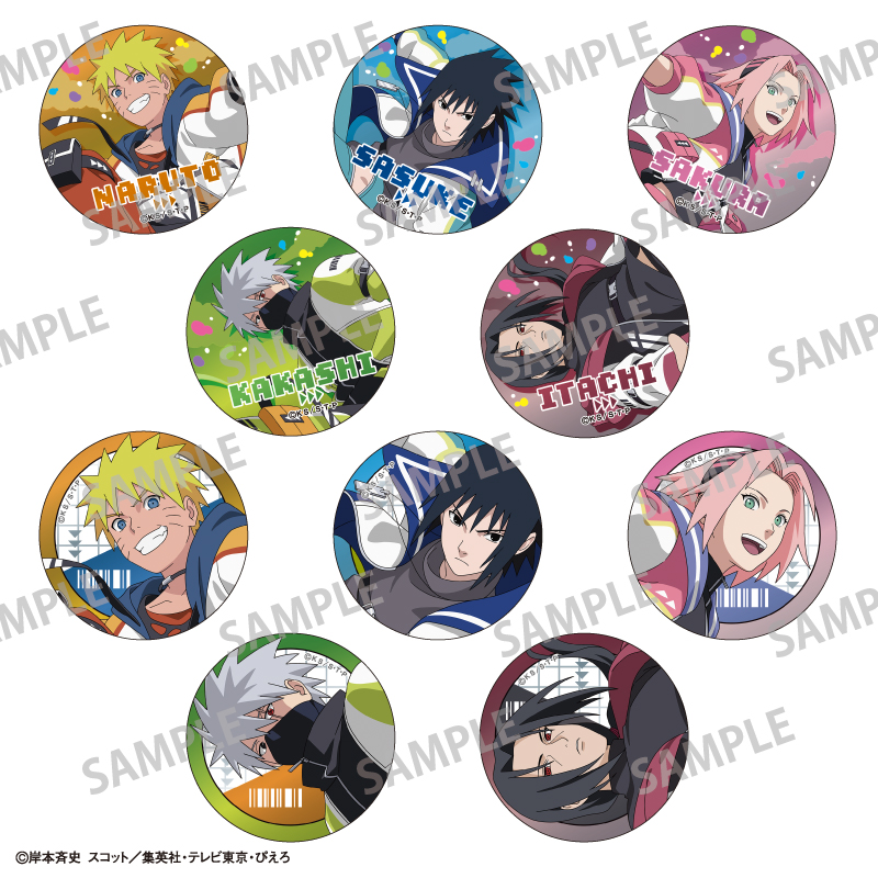 【カミオジャパン】NARUTO-ナルト- 疾風伝 トレーディングメタル缶バッジ パルクール 1BOX入数：10