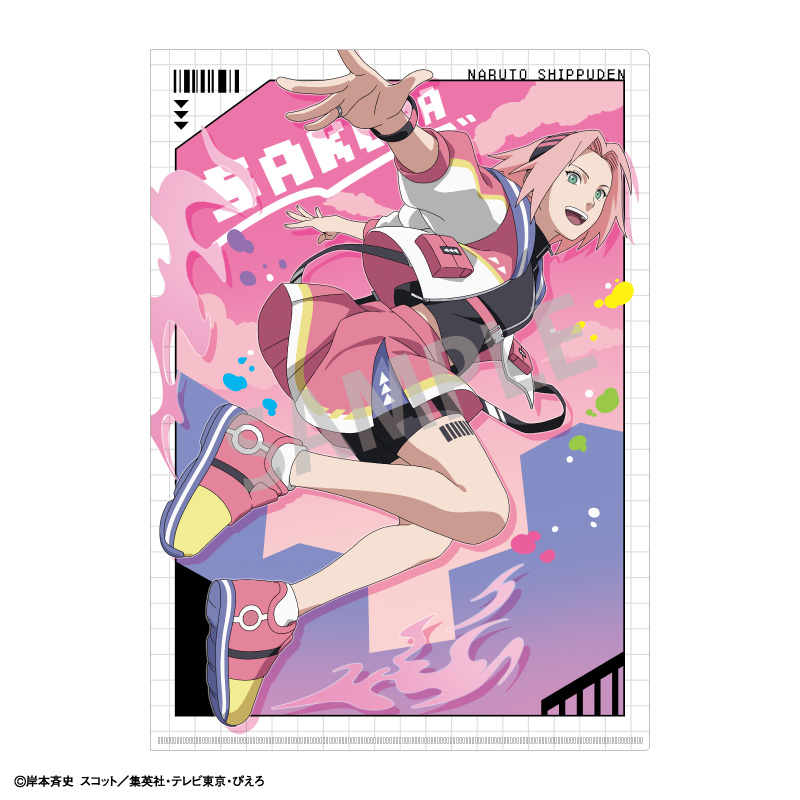 【カミオジャパン】NARUTO-ナルト- 疾風伝 A4シングルクリアファイル 春野サクラ パルクール