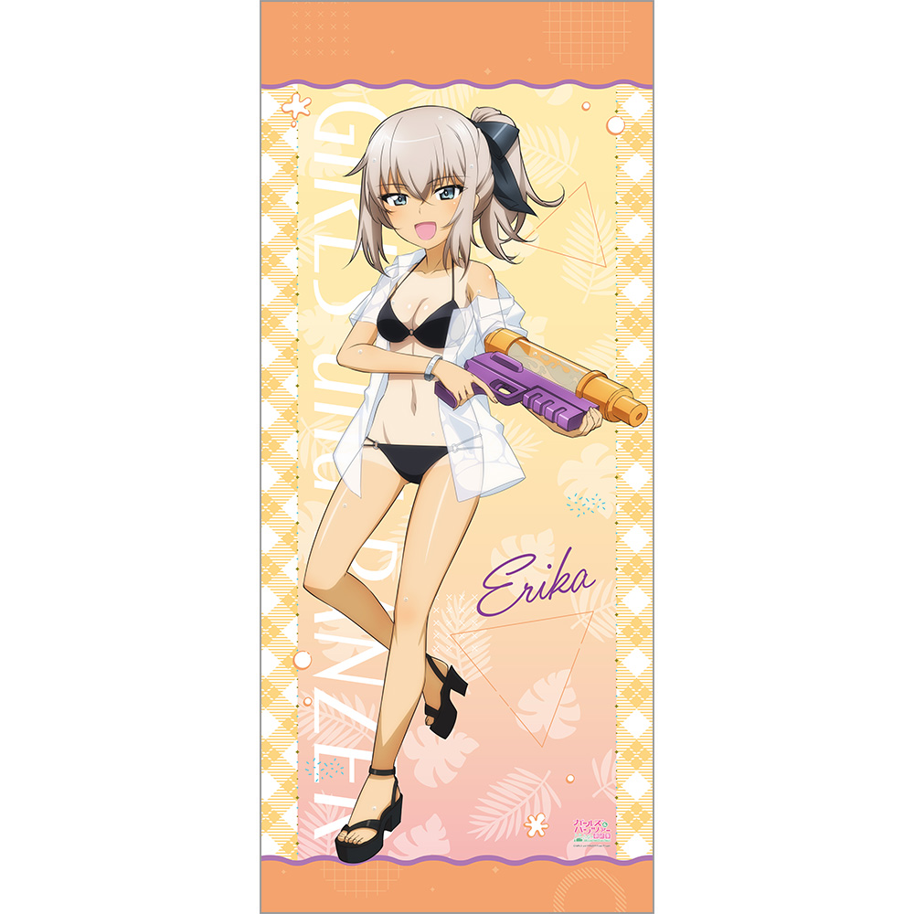 【カーテン魂】ガールズ&パンツァー 最終章 描き下ろし特大タペストリー （逸見エリカ/水鉄砲 日焼けVer.）