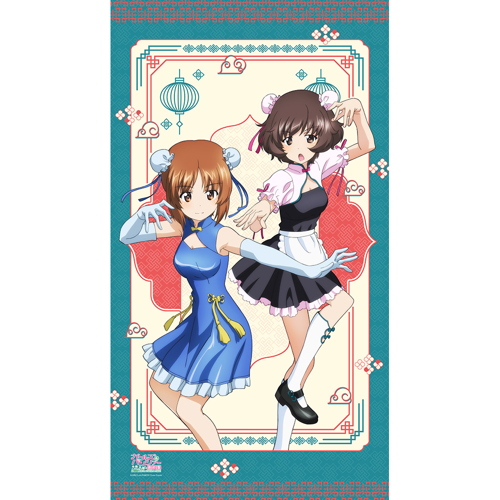 【カーテン魂】ガールズ&パンツァー 最終章 のれん （西住みほ&秋山優花里）