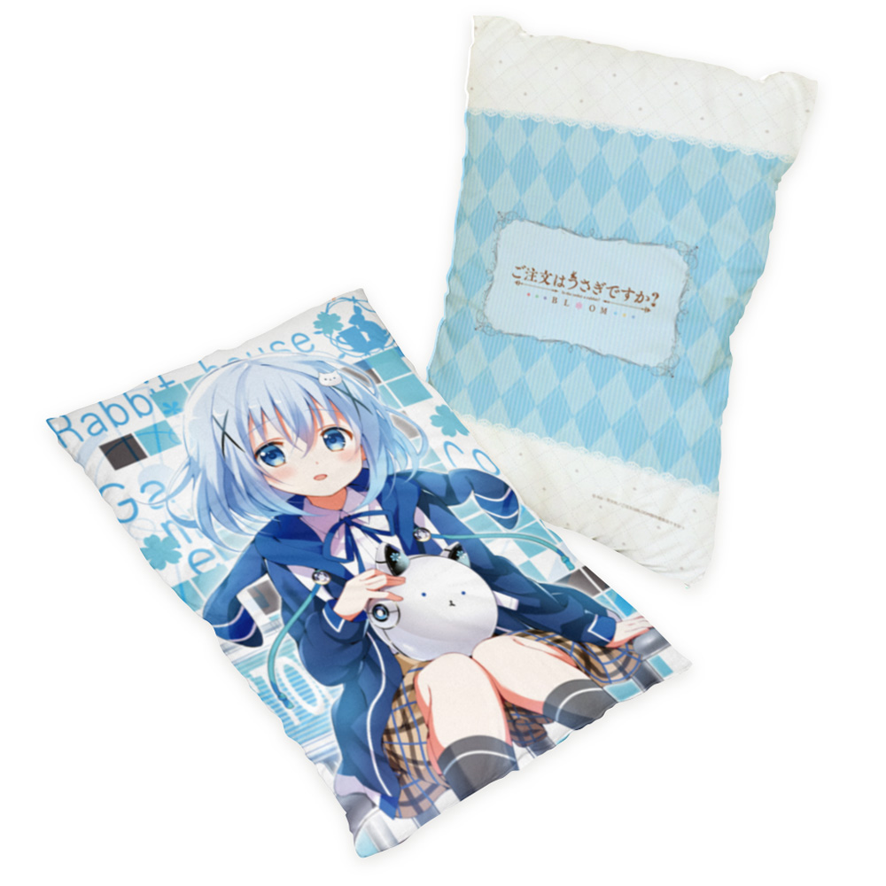 【カーテン魂】ご注文はうさぎですか？ BLOOM まくらカバー （チノ/クロラビ）