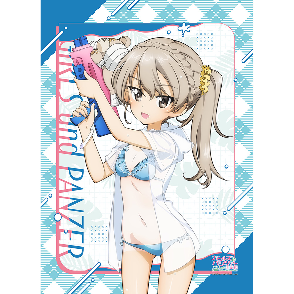 【カーテン魂】ガールズ&パンツァー 最終章 描き下ろしB2タペストリー （島田愛里寿/水鉄砲 日焼けVer.）