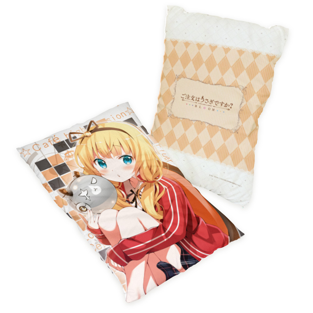 【カーテン魂】ご注文はうさぎですか？ BLOOM まくらカバー （シャロ/クロラビ）