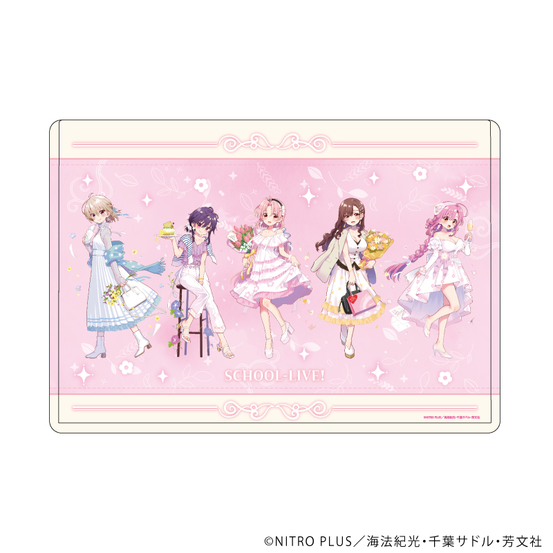 【A3】キャラクリアケース「がっこうぐらし！」12/集合デザインB（描き下ろしイラスト）