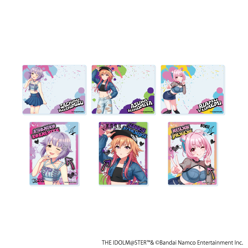 【A3】アクリルカード「アイドルマスター シンデレラガールズ」09/デニム風衣装ver. トレーディング（全6種）（描き下ろしイラスト） 1BOX入数：6