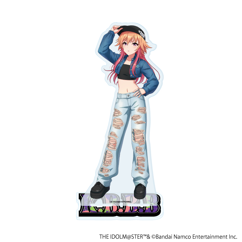 【A3】デカアクリルスタンド「アイドルマスター シンデレラガールズ」14/二宮飛鳥 デニム風衣装ver.（描き下ろしイラスト）