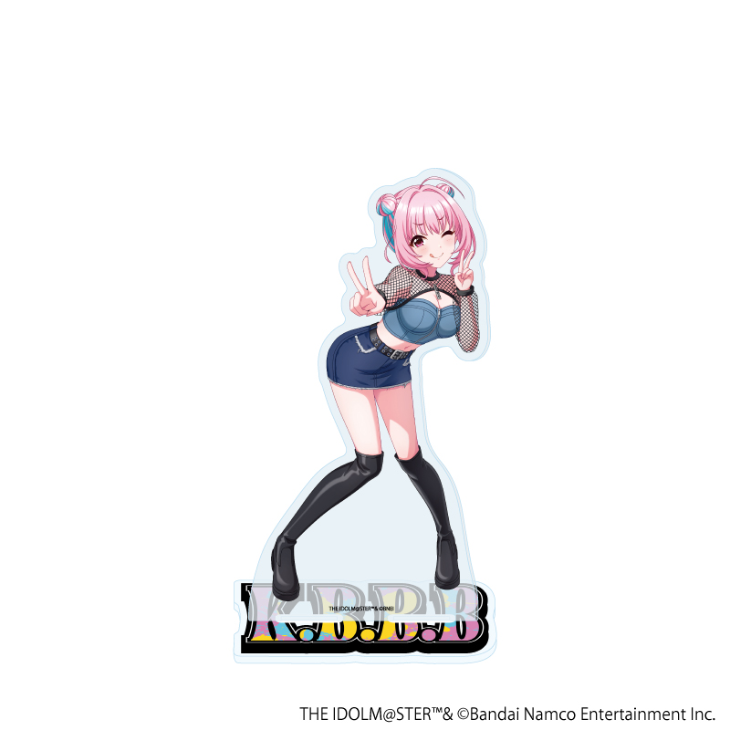 【A3】デカアクリルスタンド「アイドルマスター シンデレラガールズ」15/夢見りあむ デニム風衣装ver.（描き下ろしイラスト）