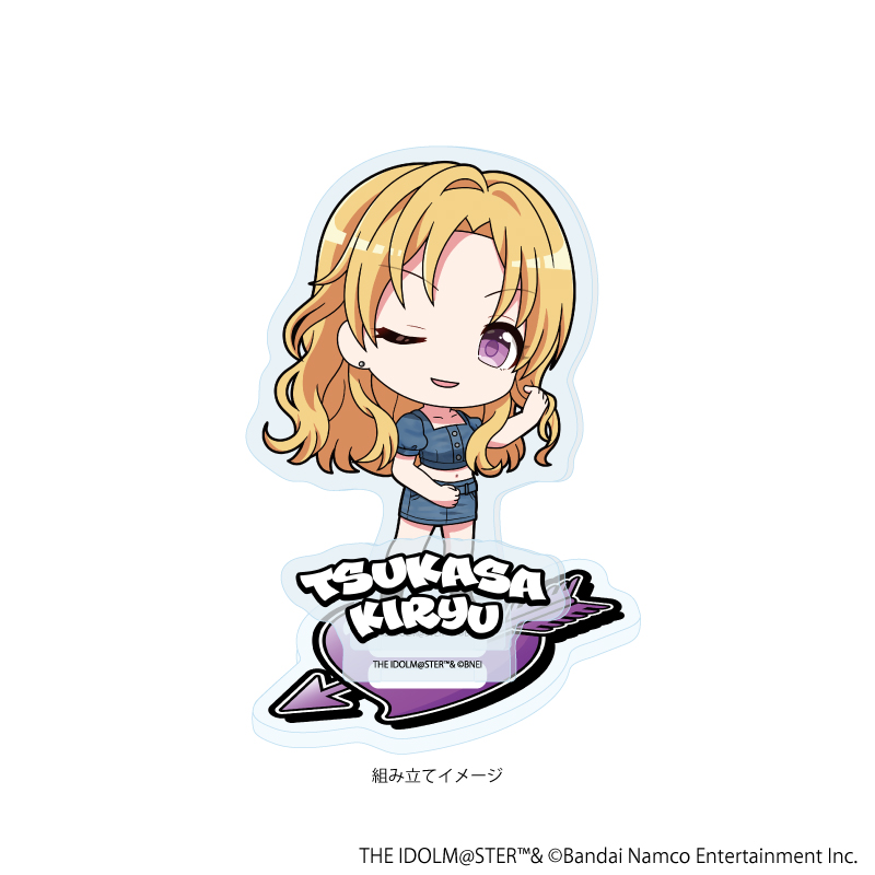 【A3】アクリルスタンドプレート「アイドルマスター シンデレラガールズ」25/桐生つかさ デニム風衣装ver.（ミニキャライラスト）
