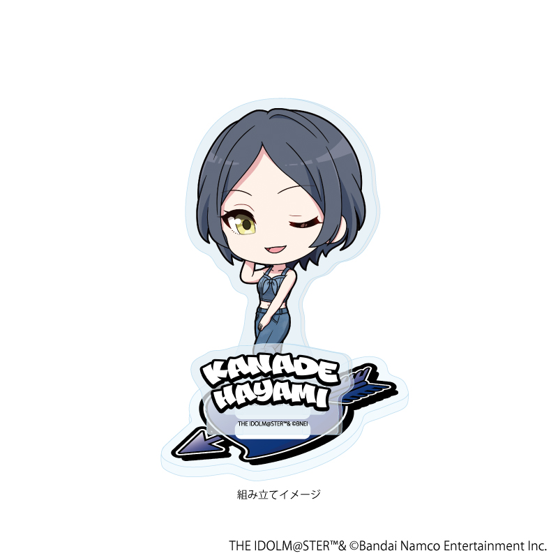 【A3】アクリルスタンドプレート「アイドルマスター シンデレラガールズ」26/速水奏 デニム風衣装ver.（ミニキャライラスト）