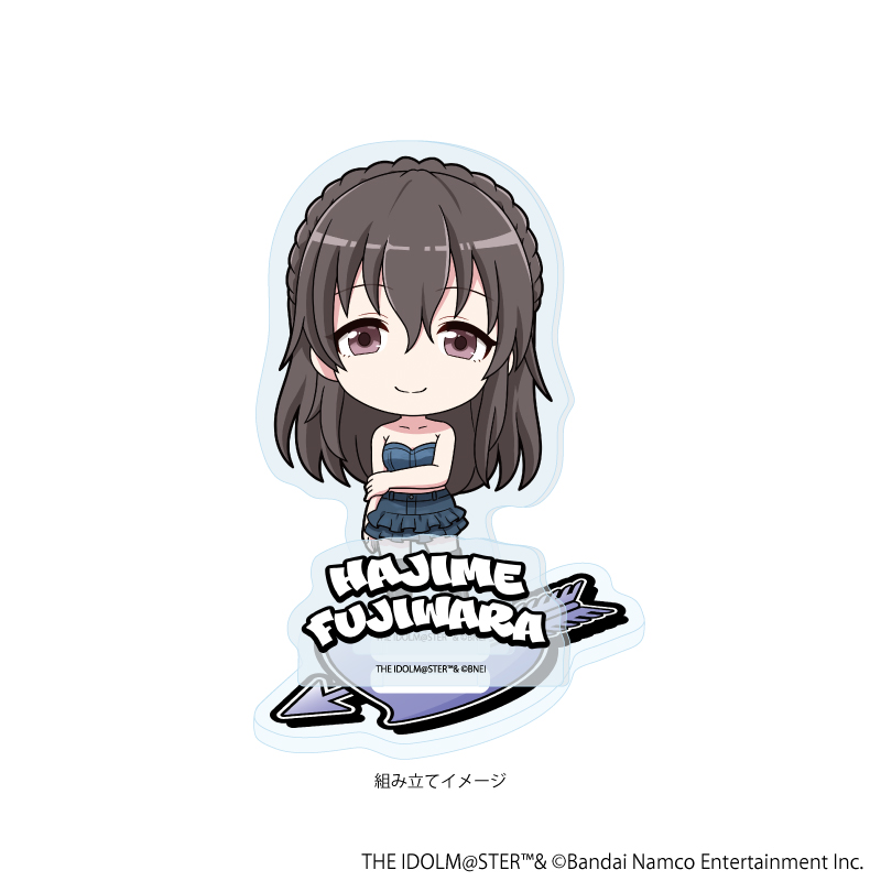 【A3】アクリルスタンドプレート「アイドルマスター シンデレラガールズ」27/藤原肇 デニム風衣装ver.（ミニキャライラスト）