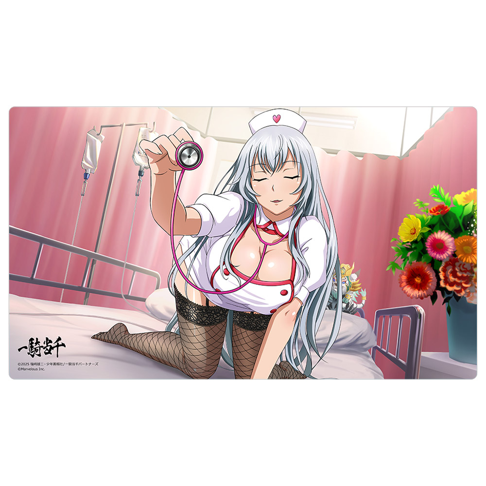 【カーテン魂】一騎当千 ラバーマット（趙雲子龍/白衣の剣士）