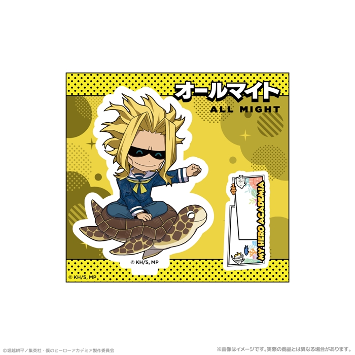【クリーク・アンド・リバー】『僕のヒーローアカデミア』 ミニキャラアクリルスタンド＿オールマイト 海の生きものたちと一緒にPLUS ULTRA