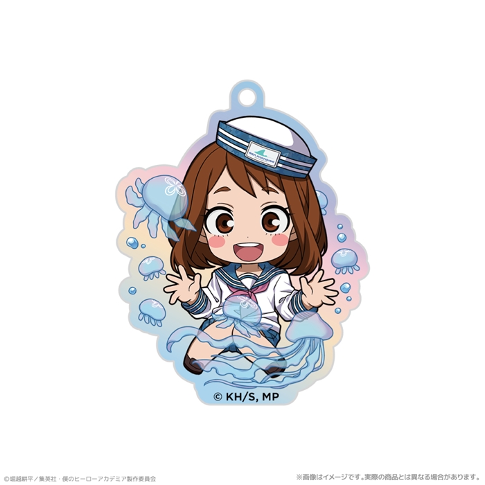【クリーク・アンド・リバー】『僕のヒーローアカデミア』 オーロラアクリルキーホルダー＿麗日お茶子 海の生きものたちと一緒にPLUS ULTRA