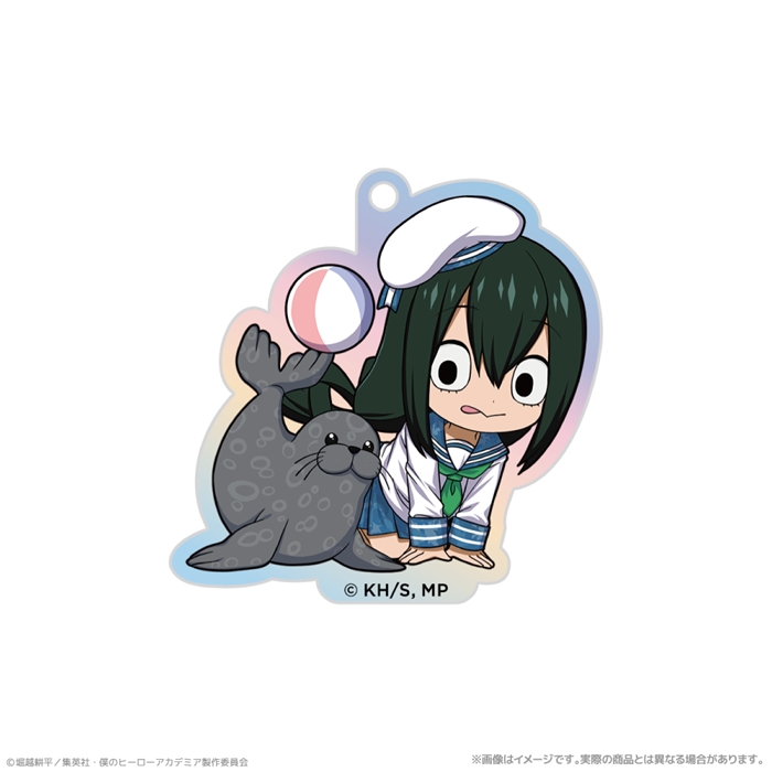【クリーク・アンド・リバー】『僕のヒーローアカデミア』 オーロラアクリルキーホルダー＿蛙吹梅雨 海の生きものたちと一緒にPLUS ULTRA