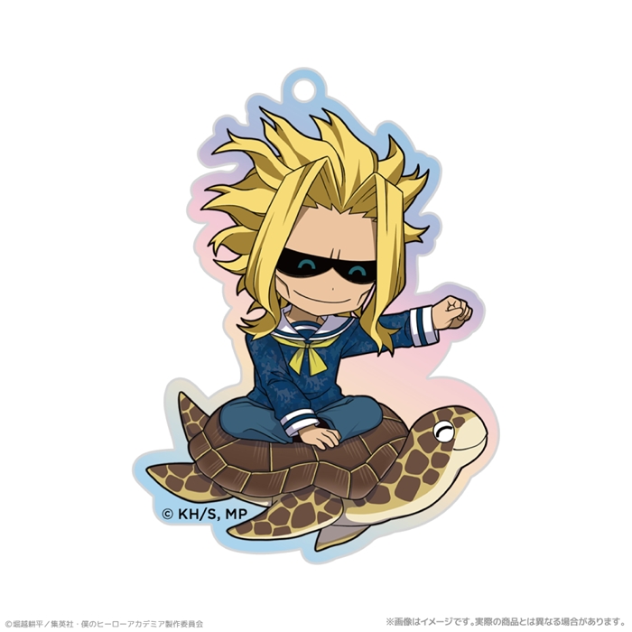 【クリーク・アンド・リバー】『僕のヒーローアカデミア』 オーロラアクリルキーホルダー＿オールマイト 海の生きものたちと一緒にPLUS ULTRA