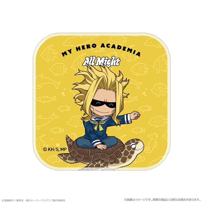 【クリーク・アンド・リバー】『僕のヒーローアカデミア』 ハンドタオル＿オールマイト 海の生きものたちと一緒にPLUS ULTRA
