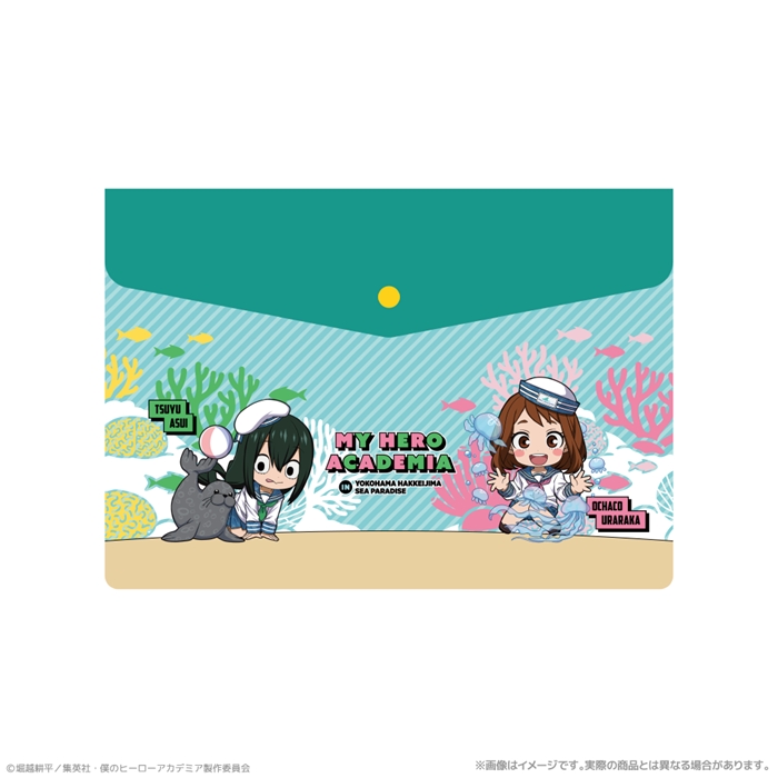 【クリーク・アンド・リバー】『僕のヒーローアカデミア』 エンベロープケース＿麗日お茶子＆蛙吹梅雨 海の生きものたちと一緒にPLUS ULTRA