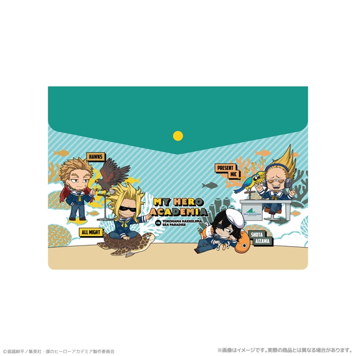 【クリーク・アンド・リバー】『僕のヒーローアカデミア』 エンベロープケース＿オールマイト＆相澤消太＆プレゼント・マイク＆ホークス 海の生きものたちと一緒にPLUS ULTRA