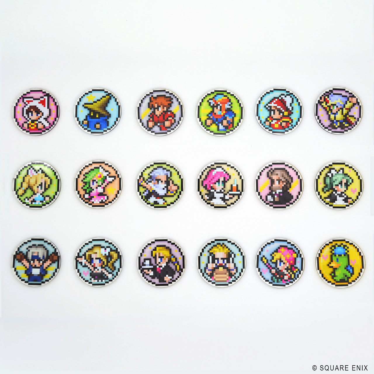 【スクウェア・エニックス】ファイナルファンタジー ピクセルリマスター アイコンアクリルシールコレクション 1BOX入数：18