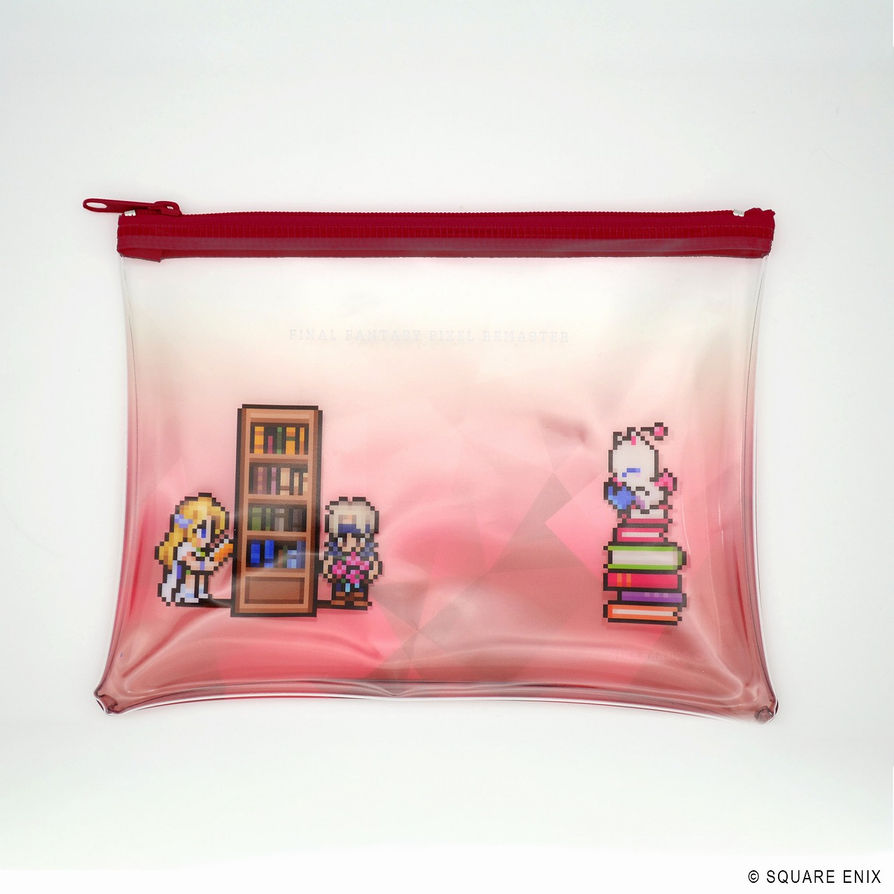【スクウェア・エニックス】ファイナルファンタジー ピクセルリマスター Book Characters クリアポーチ ロック ＆ セリス、モグ
