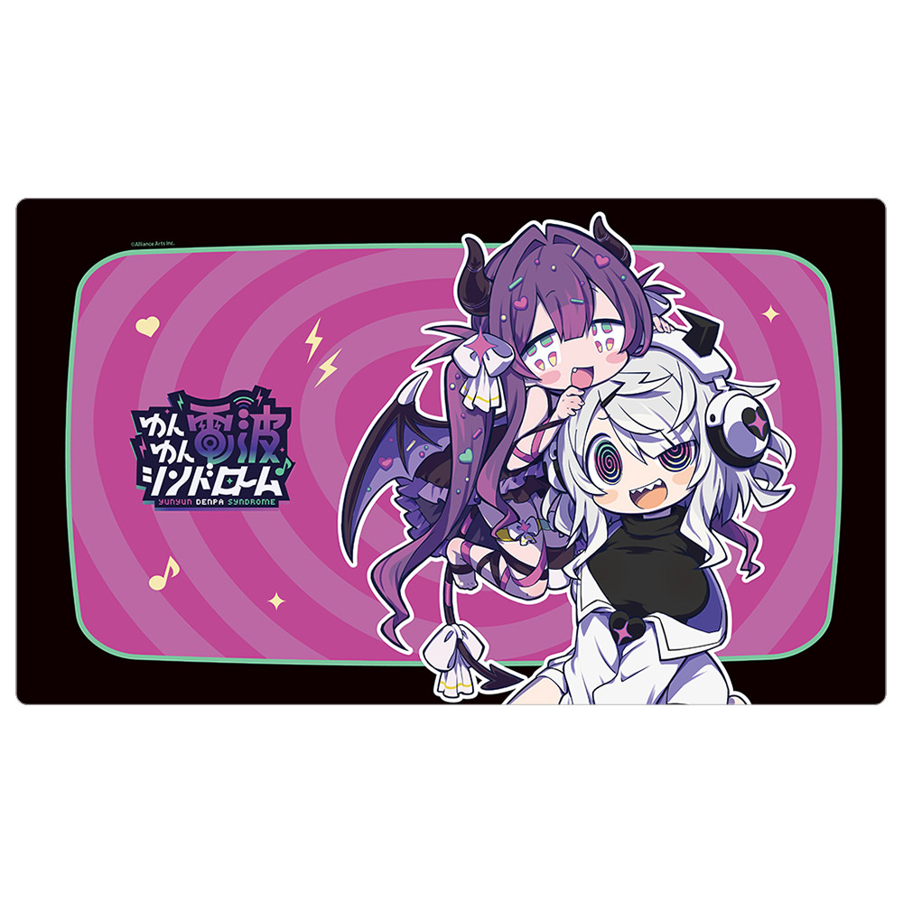 【カーテン魂】ゆんゆん電波シンドローム 描き下ろしラバーマット（Qちゃん＆ゆんゆん）