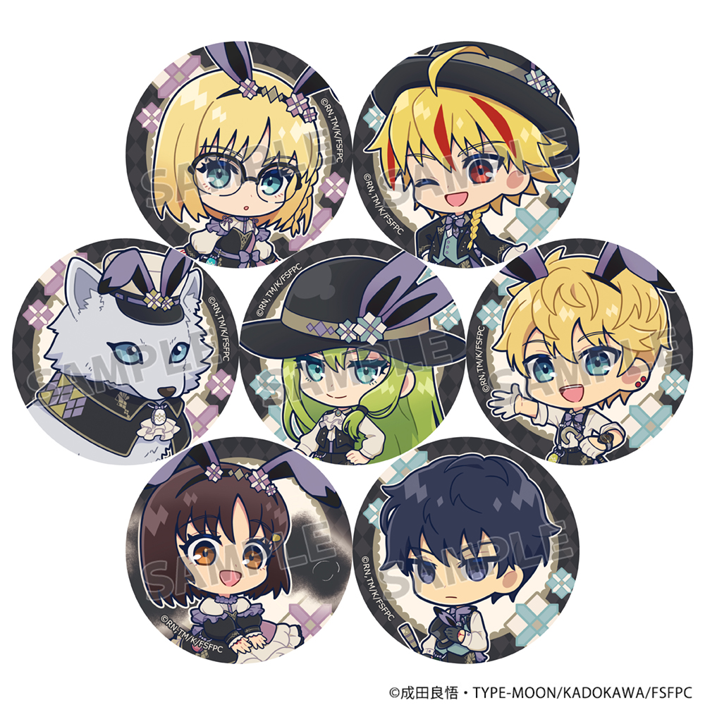 【カーテン魂】Fate/strange Fake トレーディング缶バッジ（ミニキャラ） 1BOX入数：7