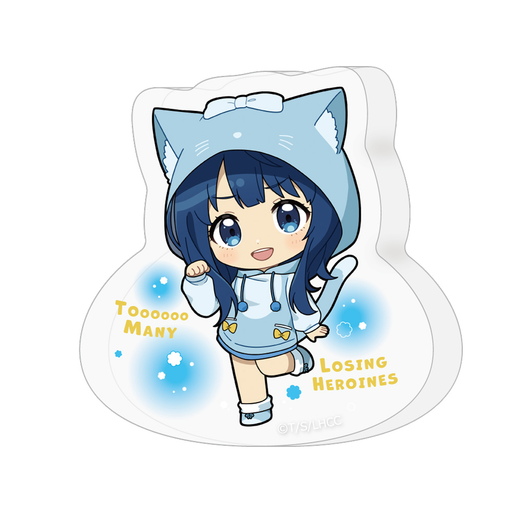 【カーテン魂】負けヒロインが多すぎる！ ダイカットアクリルブロック（八奈見杏菜/ケモミミパーカー）