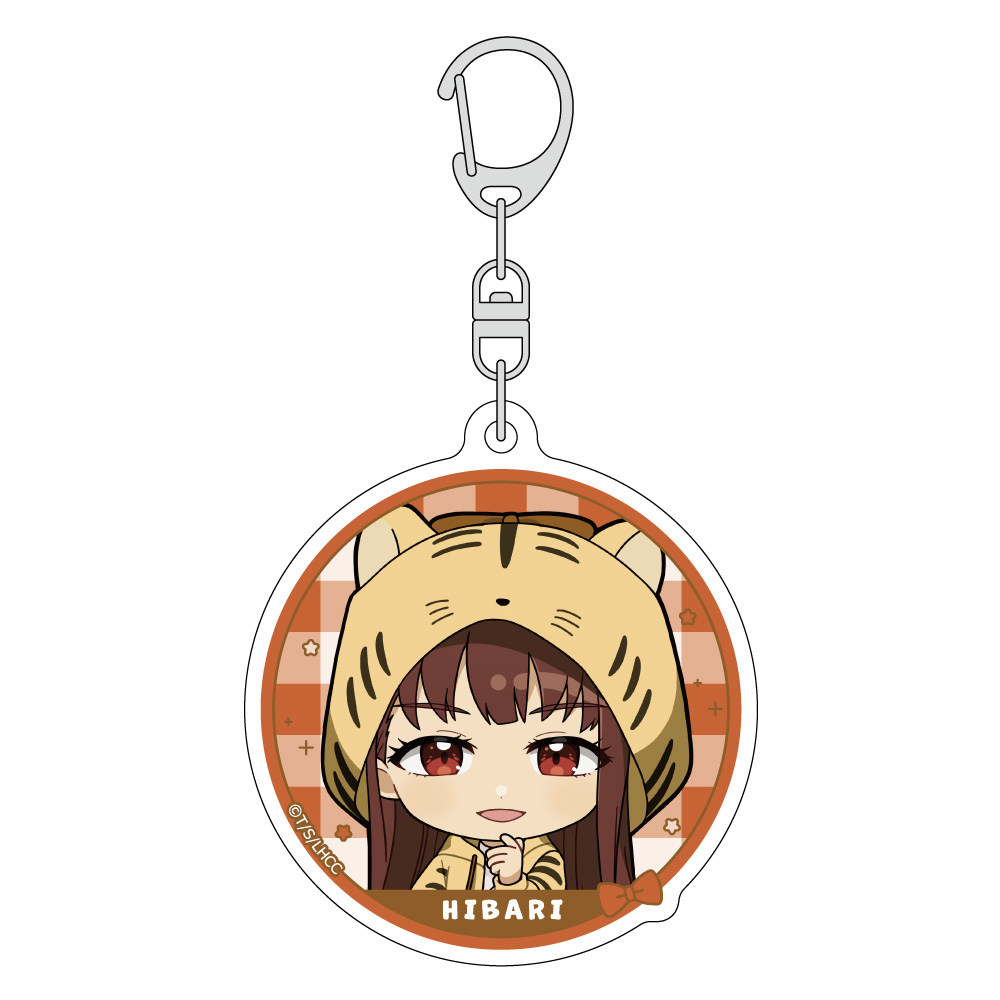 【カーテン魂】負けヒロインが多すぎる！ アクリルキーホルダー（放虎原ひばり/ケモミミパーカー）