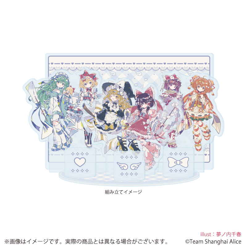 【A3】アクリルジオラマ「東方Project」05/集合デザイン 天使界隈ver.（描き起こしイラスト）