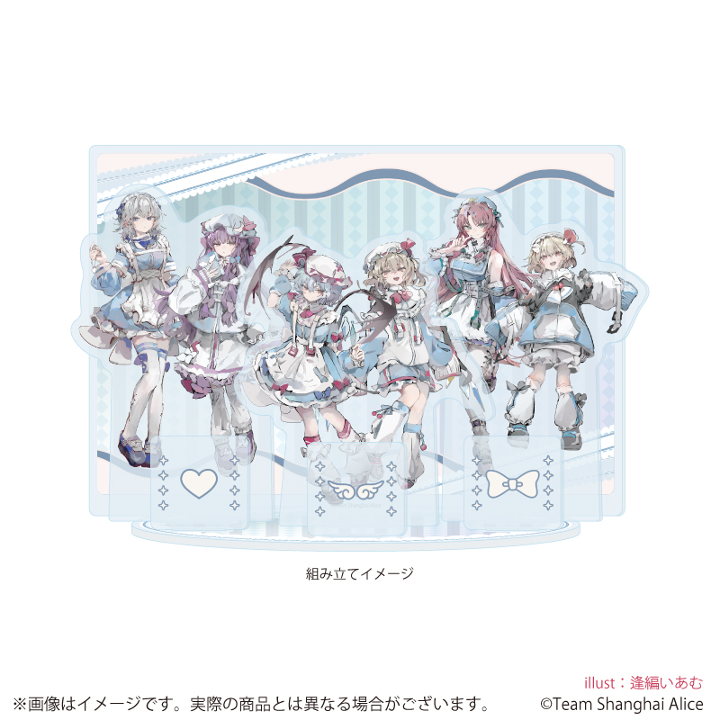 【A3】アクリルジオラマ「東方Project」06/集合デザイン 天使界隈ver.（描き起こしイラスト）