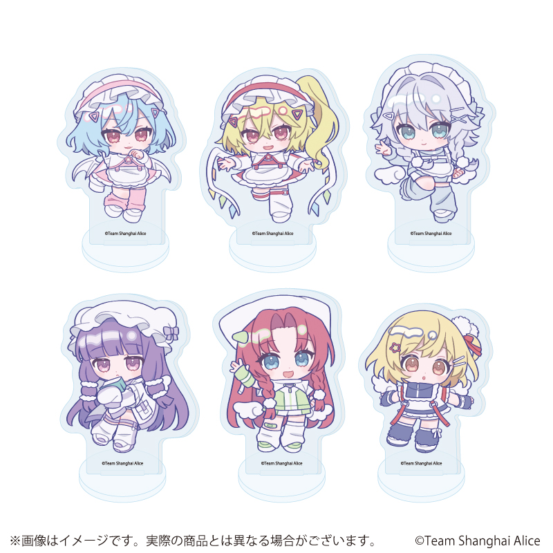 【A3】アクリルぷちスタンド「東方Project」06/天使界隈ver. ブラインド（全6種）（ミニキャライラスト） 1BOX入数：6