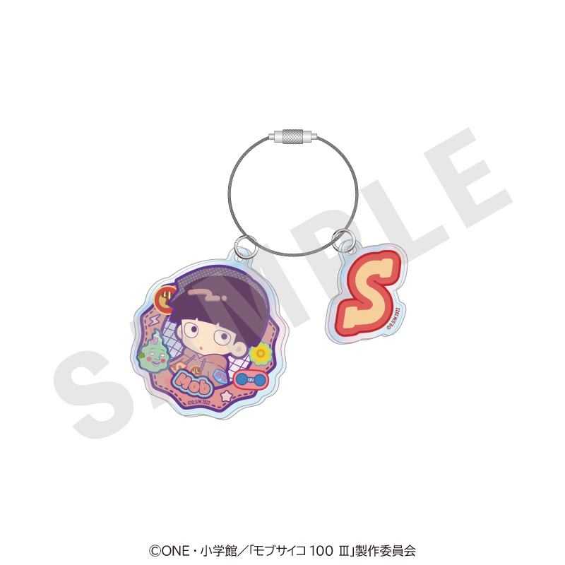 【coly】モブサイコ100 III だぼっとシリーズ オーロラアクリルキーホルダー（影山 茂夫＆エクボ）