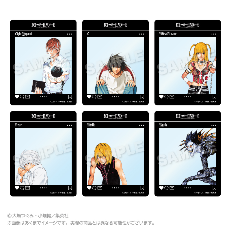 【ステラノーツ】DEATH NOTE トレーディングSNS風クリアカード2 1BOX入数：6