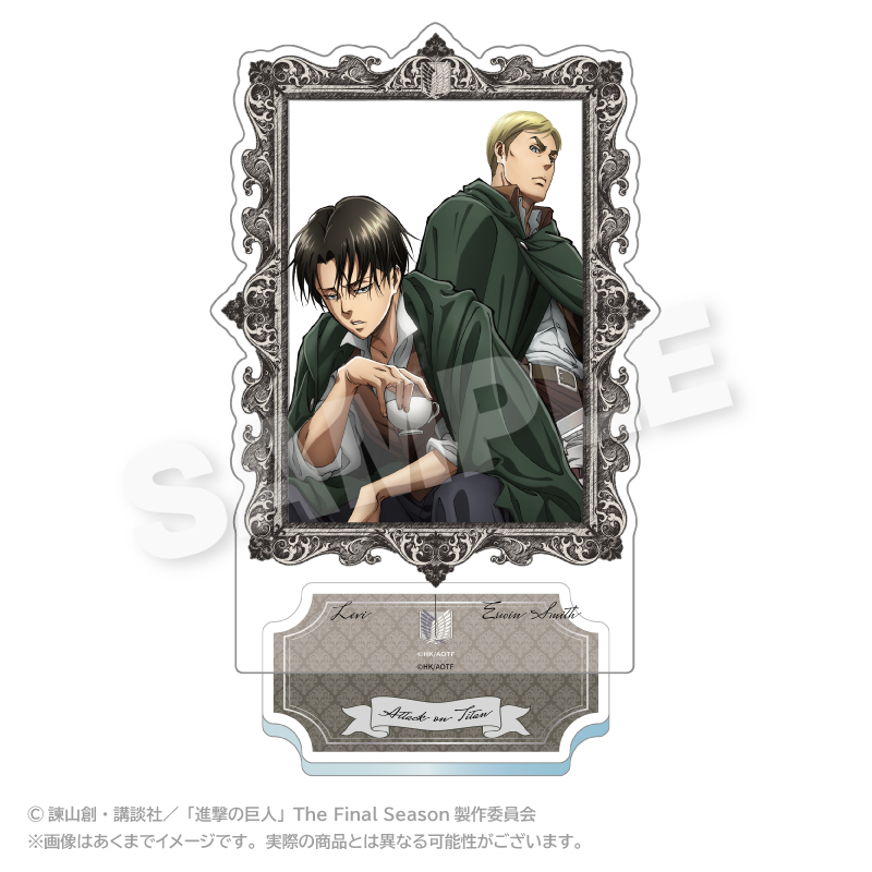 【ステラノーツ】進撃の巨人 額縁アクリルスタンド リヴァイ＆エルヴィン